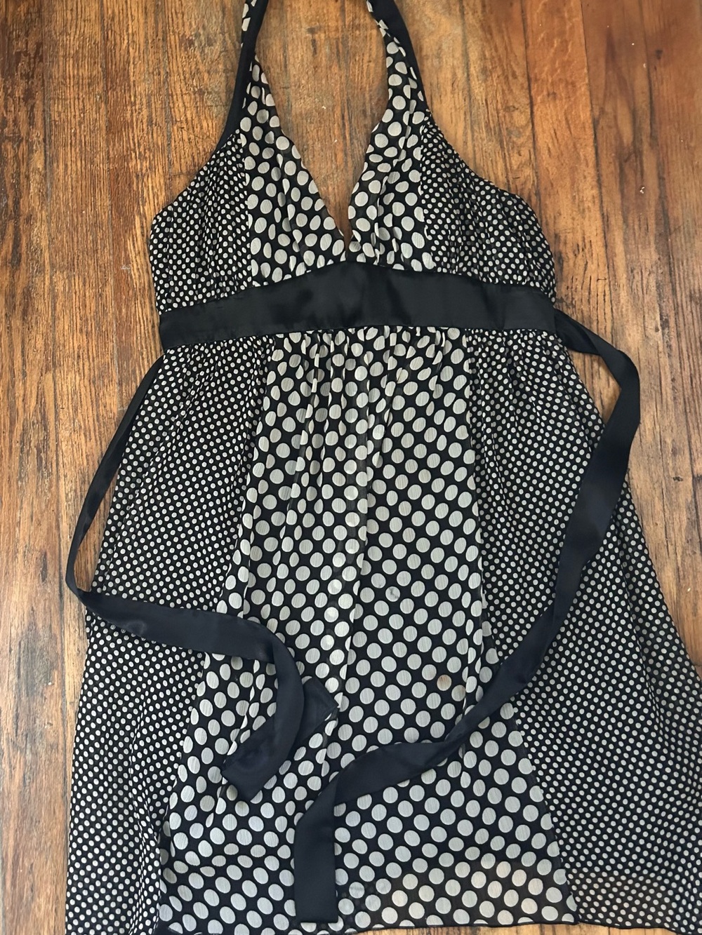 Polka Dot Halter Dress